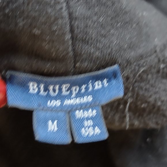 Blueprint Los Angeles open front long sleeve asymmetric cardigan medium black - Picture 4 of 5